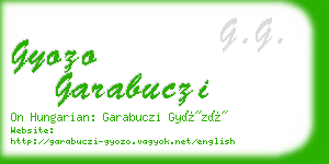 gyozo garabuczi business card